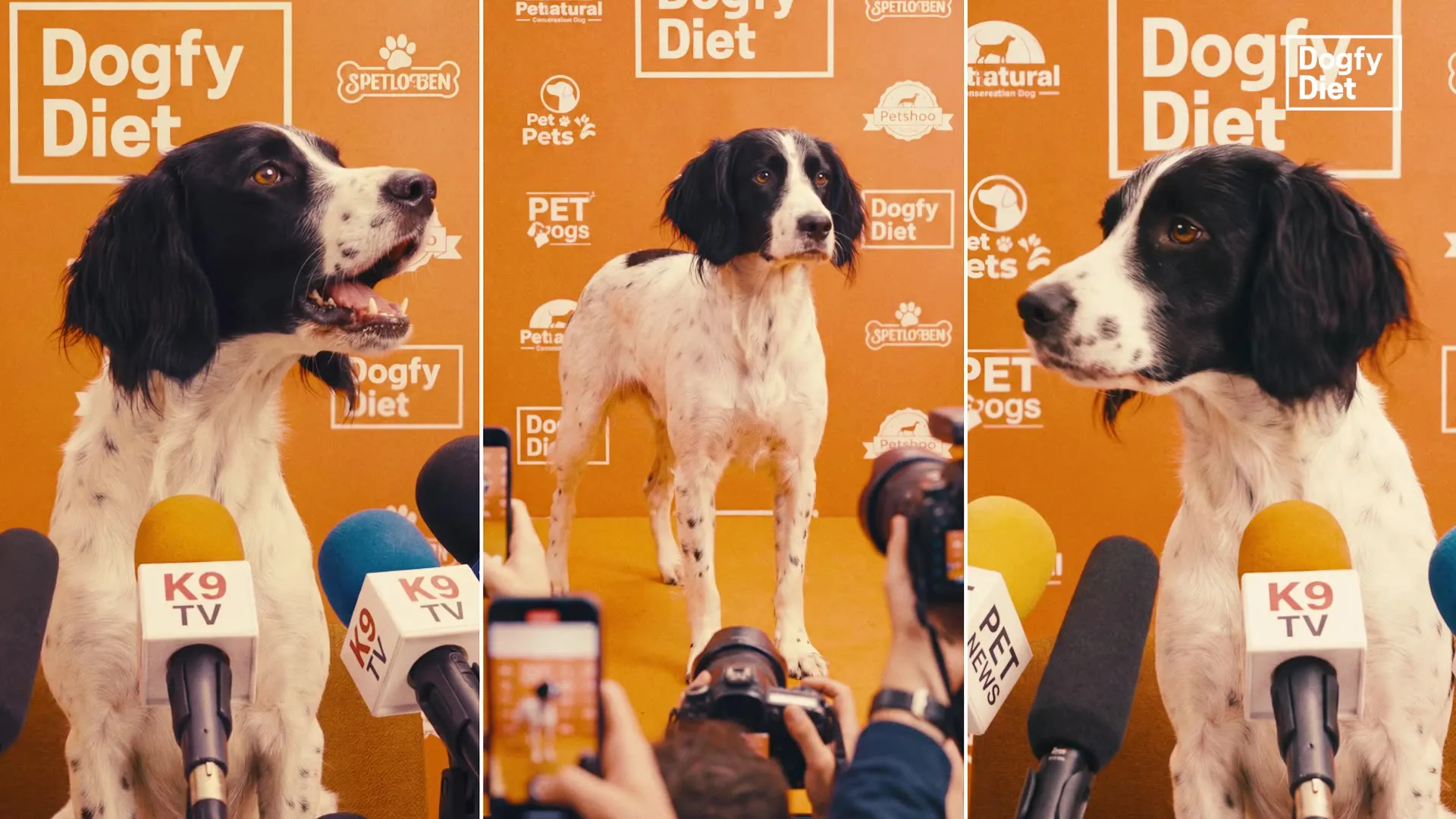 Fotograma de la campaña de Dogfy Diet producida con apoyo de inteligencia artificial.